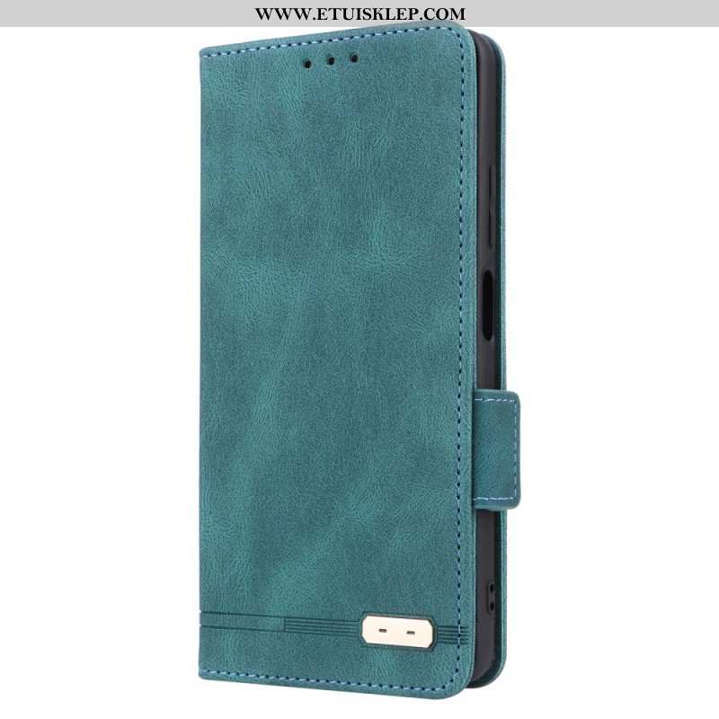 Etui Na Telefon do Xiaomi Redmi Note 12 Pro Etui Folio Stylowy Efekt Skóry